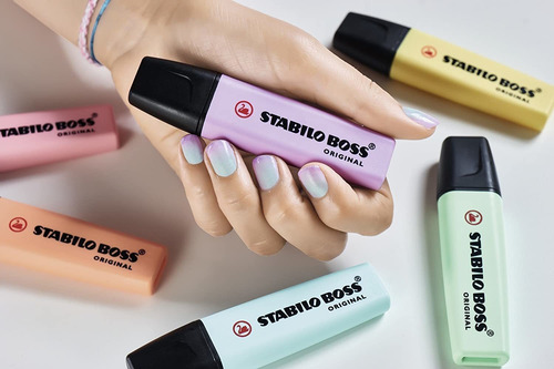 Resaltadores De Colores Pastel Stabilo Boss X6 Unidades