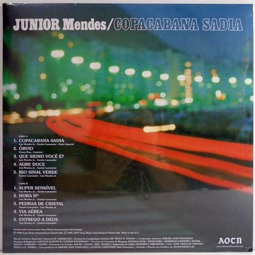 Imagem 2 de 2 de Junior Mendes 1982 Copacabana Sadia Lp Reedição Lacrado