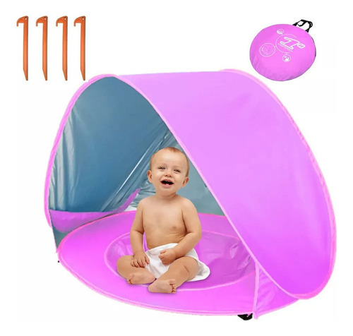 Tienda De Playa Infantil Con Piscina Con Protección Uv