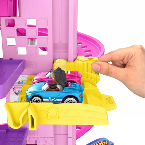 Hot Wheels Racerverse Barbie Pista Carreras En Espiral