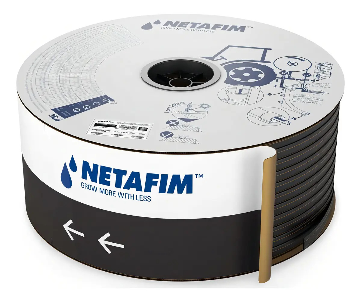 Mangueira gotejadora 8mil 1.60 L/h Netafim 20cm 1000m