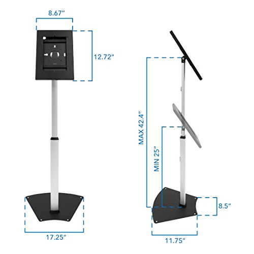 Soporte De Suelo Quiosco Antirrobo Tablet Compatible Ip...