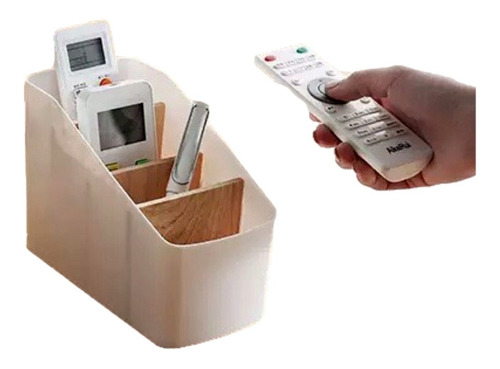 Imagen 3 de 8 de Organizador Nordico Escritorio Maquillaje Bambu 4 Div Cocina