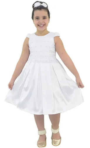 Vestido de batizado para menina de 6 anos sales
