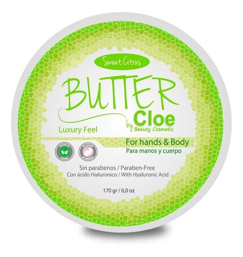  Cloe Manteca Butter Para Manos Y Cuerpo Aroma Sweet Citrus