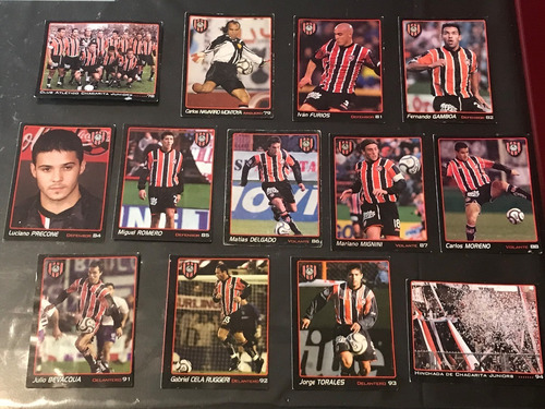 Lote 12 Figuritas Chacarita Fútbol Apertura 2002 Sd