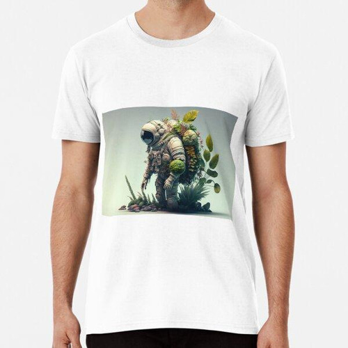 Remera Green Space Explorer Animation Algodon Premium