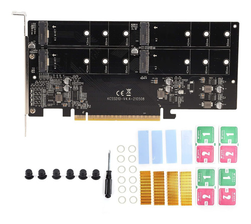 Tarjeta Adaptadora M.2 Pcie X16 Adaptador Nvme Disipador Ssd