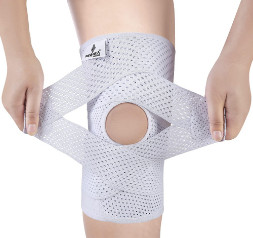 Soporte Médico De Rodilla Con Tecnología De Tejido-l/ Blanco