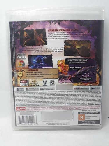 Coleção Saints Row Gat Out Hell E Saints Row The Third Ps3