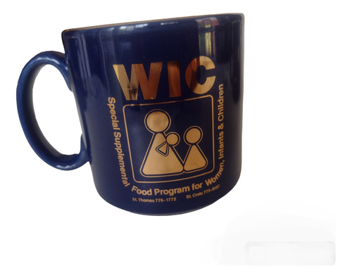 Taza Decorativa De Cerámica Con Filos Dorados Inglesa Wic