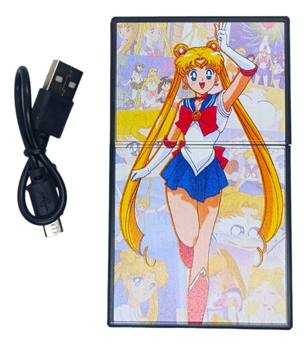 Cigarrera De Sailor Moon Encendedor Electrónico Plasma