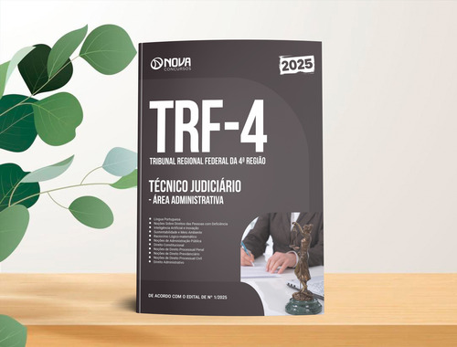 Apostila Trf-4 2025 - Técnico Judiciário - Área Administrativa Do Tribunal Regional Federal Da 4a Região - Editora Nova