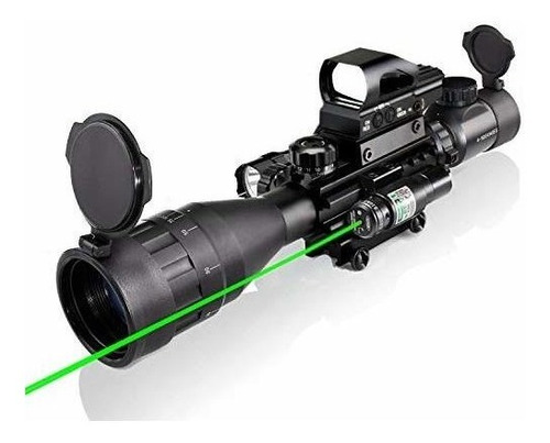 4-16x50ao - Alcance De Rifle Dual Iluminado Con Vista Láser