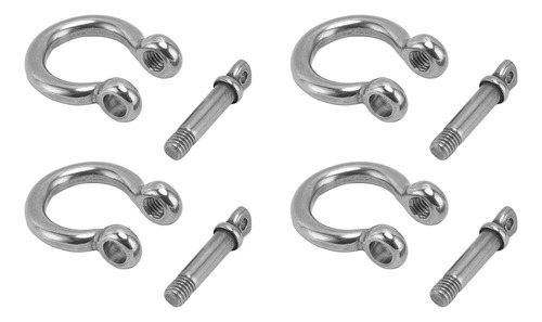 Grillete De Acero Inoxidable 304, 4 Piezas, Anillo En D, For