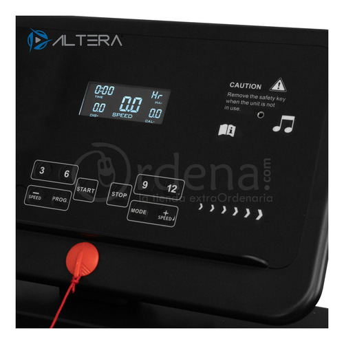 Imagen 4 de 4 de Caminadora eléctrica Altera CE CE-2400 110V negra
