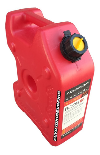 Bidón Chato Plástico Combustible 8 Litros Con Pico Aquafloat