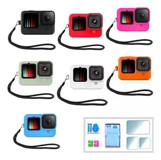 Case Silicona Gopro Hero 9 + Kit Protectores De Pantalla