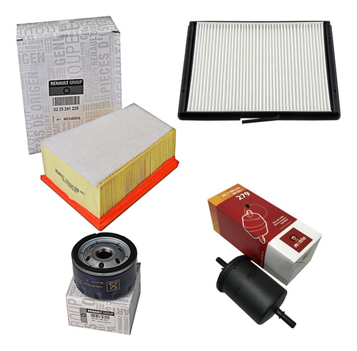 Kit Filtros Renault Megane 1 K4m F4r 1.6 2.0 16v Completo