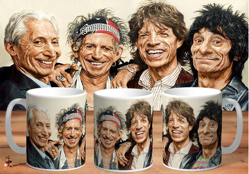 Taza De Ceramica Rolling Stones 4k Art