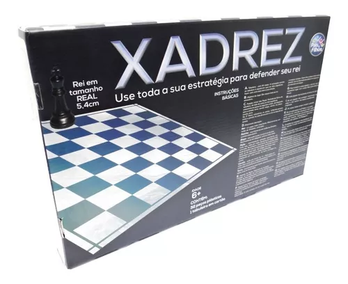 Jogo de Xadrez Rei - Tamanho Real 5,4cm - Pais e Filhos - ShopDG