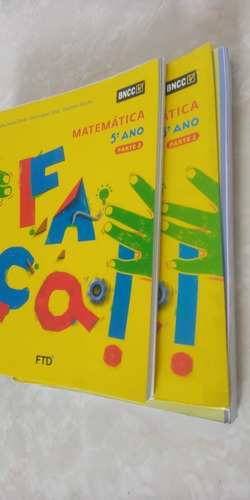Livro Faça Matemática 5° Ano Parte 1 E 2 Seminovo, (Usado)