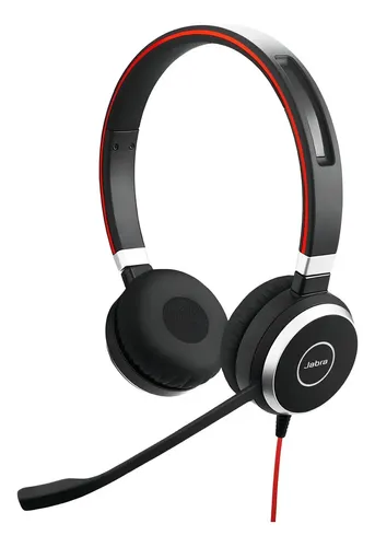 スマホアクセサリー Jabra EVOLVE 40 MS Stereo6399-823-109 Headset Jabra Evolve 40 MS Duo 6399-823-109 USB preto com luz LED