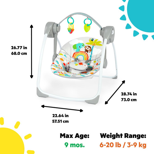 Bright Startful Paradise Portable Compact Automatic Baby Swi