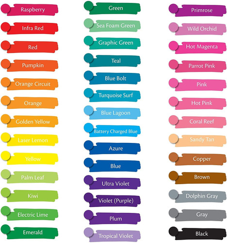 Juego 40 Marcadores Crayola Ultra-clean Linea Fina Lavable