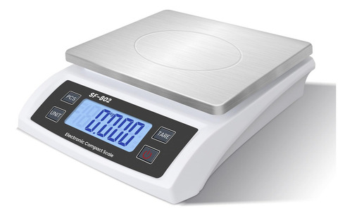 Báscula Digital De Cocina 30 Kg Pantalla Lcd Acero Inoxidabl