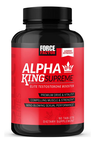 Force Factor Alpha King Supreme Elite 90 Tabletas Mf Sabor Sin Sabor