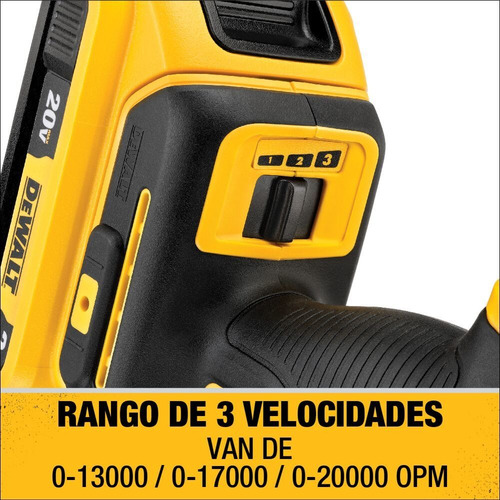 Ferramentas para carpintaria Combo 3 20v Dewalt Dckss300M1 cor amarela
