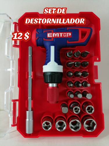 Juego De Destornillador Puntas Torx  Dados Exagonales 24punt