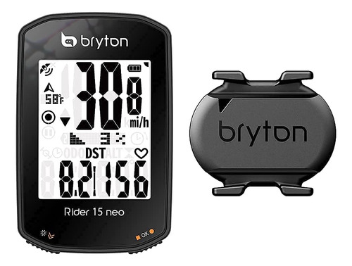Ciclocomputador Gps Bryton Rider 15 Neo+sensor P/ciclismo 