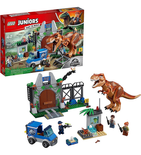 Lego Juniors 10758 Jurassic World T. Rex Breakout 150 Pcs