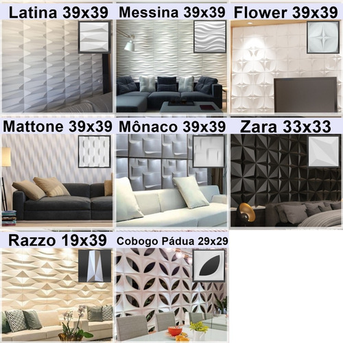 Forma Molde De Gesso 3d E Cimento Abs Pra Placas De Parede