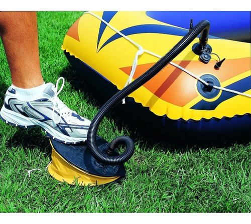 Imagen 6 de 9 de Inflador Rápido De Pie Pileta Inflables Pelotas Botes Crazy