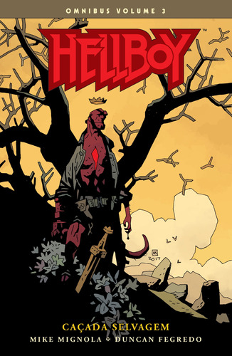 Hellboy omnibus - volume 03: Caçada selvagem, de Mignola, Mike. Editora Edições Mythos Eireli,Dark Horse, capa mole em português, 2021