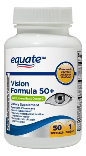 Ocuvite Vision Formula 50+ Luteina Zeaxantina Equate 50 Caps