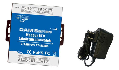 Módulo De Adquisición De Datos Dam124 Modbus Rtu Entrada