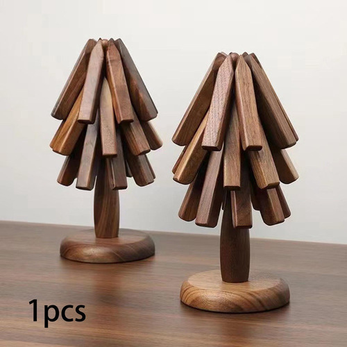 Mantel Individual De Madera Con Escultura, Árbol Del