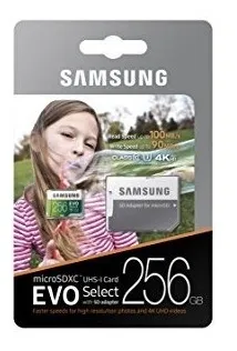 Samsung 256gb 100mb / S (u3) Tarjeta De Memoria Select Micro