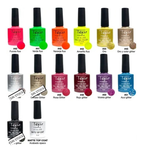 Imagen 4 de 10 de Kit Esmaltes Semipermanente Tejar + Kit Removedor