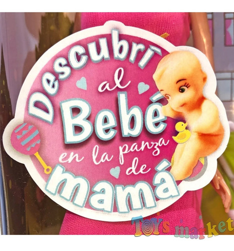Imagen 4 de 9 de Kiara Muñeca Embarazada Mama Y Su Familia Bebe Papa Poppi