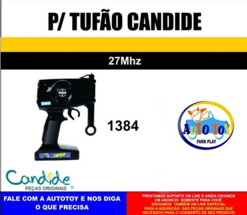 Tufão 1384 Candide - Garagem Sa - Controle Remoto 27mhz