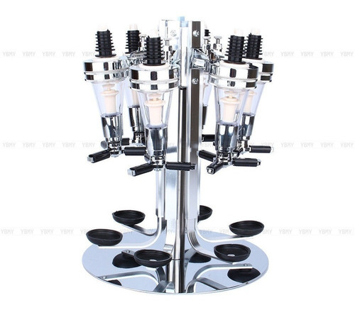 Imagen 2 de 5 de Dispensador Dosificador Licorera 6 Botellas Bar Carrusel Sho