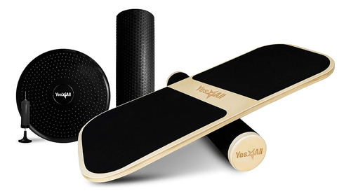 Premium Surf Balance Board Trainer With Adjustable Stoppers 