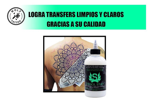 Stencil Stuff Transfer Tattoo Crema Para Transferencia 250ml