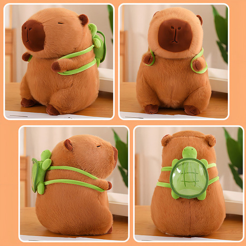 Bonecas De Pelúcia De 23 Cm E Capivara, Cor S De 23 Cm