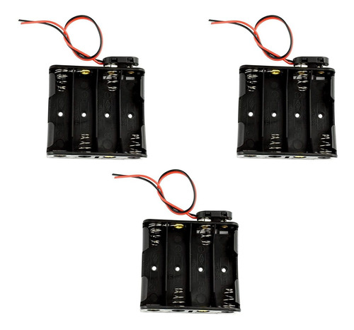 4 X 1,5 V (6 V) Aa Soporte De Batería 9 V I Tipo Snap Conect